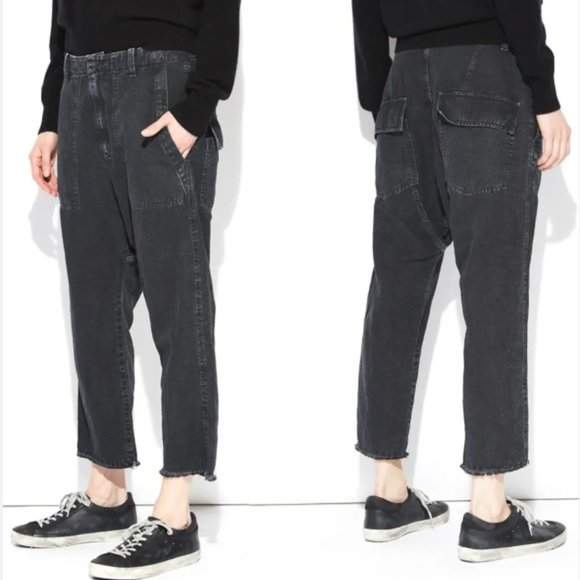Nili Lotan Luna Linen Blend Pants in Carbon Size 6 NWT - Picture 1 of 11